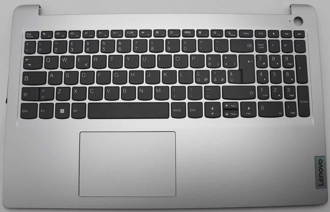 Tastiera Italiana Top Cover Originale Lenovo IdeaPad 1 15ALC7 82R400KWIX - con fingerprint