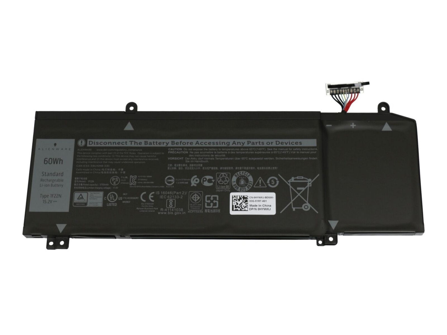 Batteria Originale Dell sostituisce HYWXJ - 60Wh