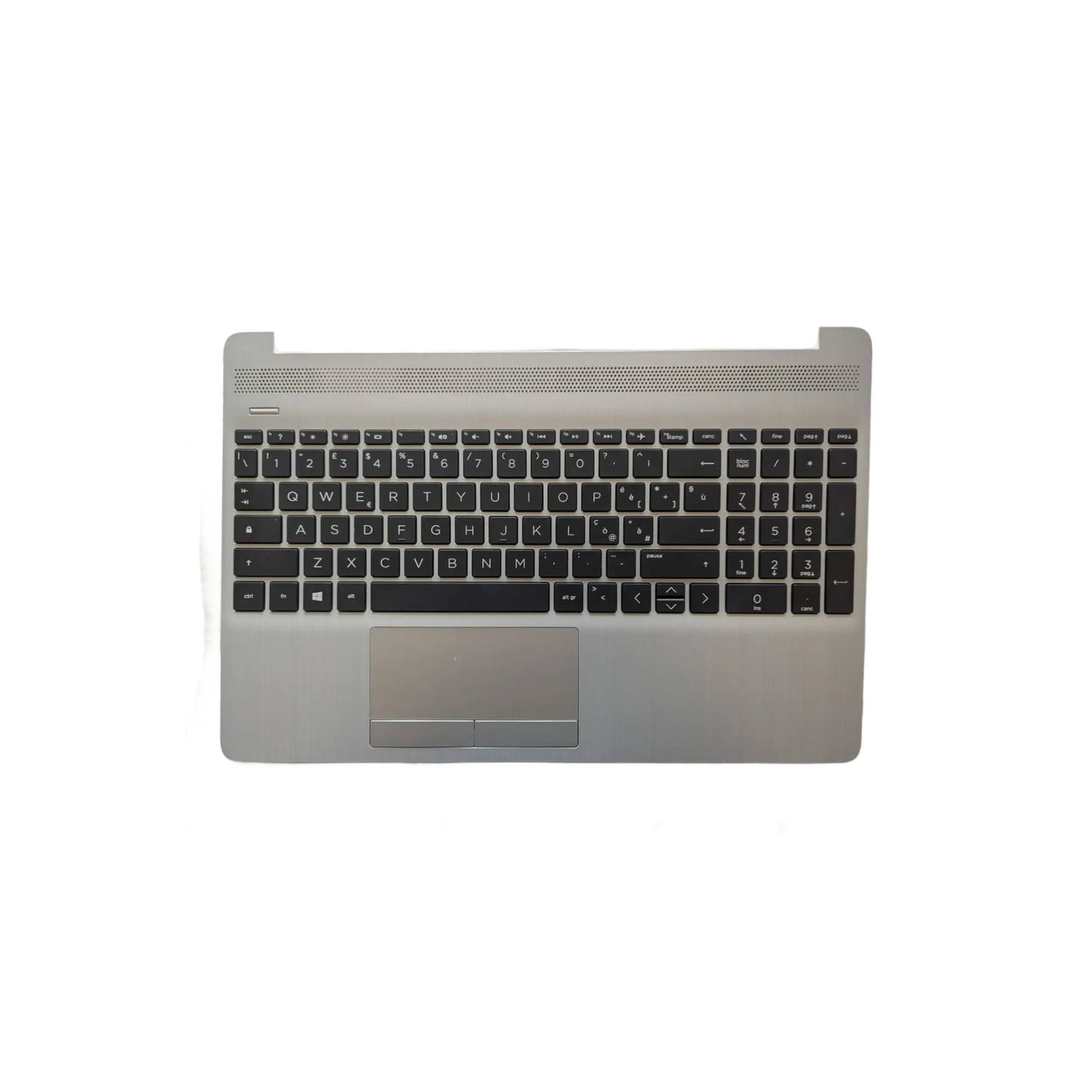 Tastiera Italiana Top Cover HP 250 G8 - Silver, tasti neri