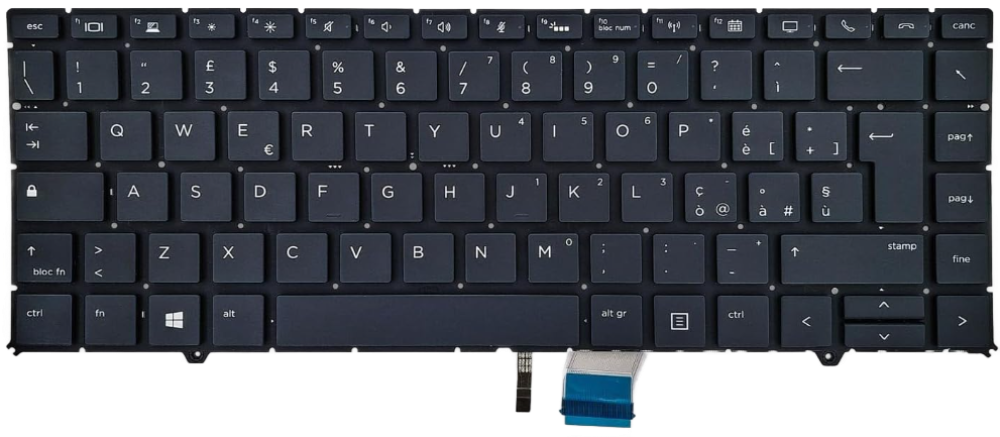Tastiera Italiana per HP EltieBook 1050 G1 (4QY37EA) - Retroilluminata