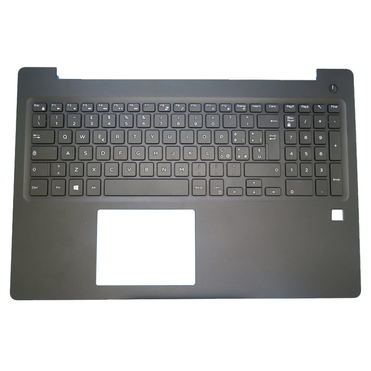 Tastiera Italiana Top Cover Dell Latitude 3590 - Nera, modello Fingerprint