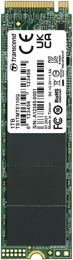 Transcend MTE110Q - SSD M.2 PCIe NVMe Gen3 x4 1TB - TS1TMTE110Q