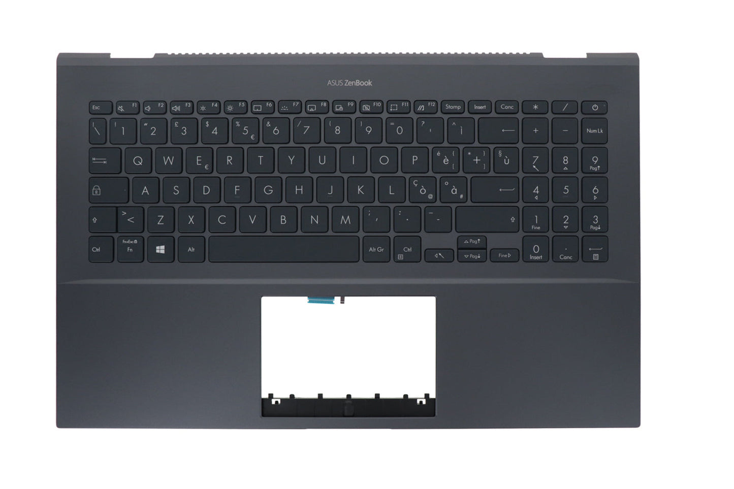 Tastiera Italiana Top Cover Originale ASUS Zenbook Pro 15 OLED UM535QE - Grigia Scura
