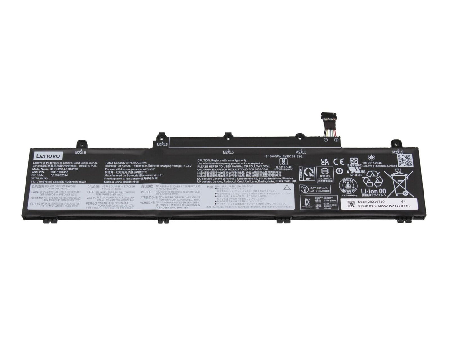 Batteria Originale Lenovo sostituisce 5B11N52078