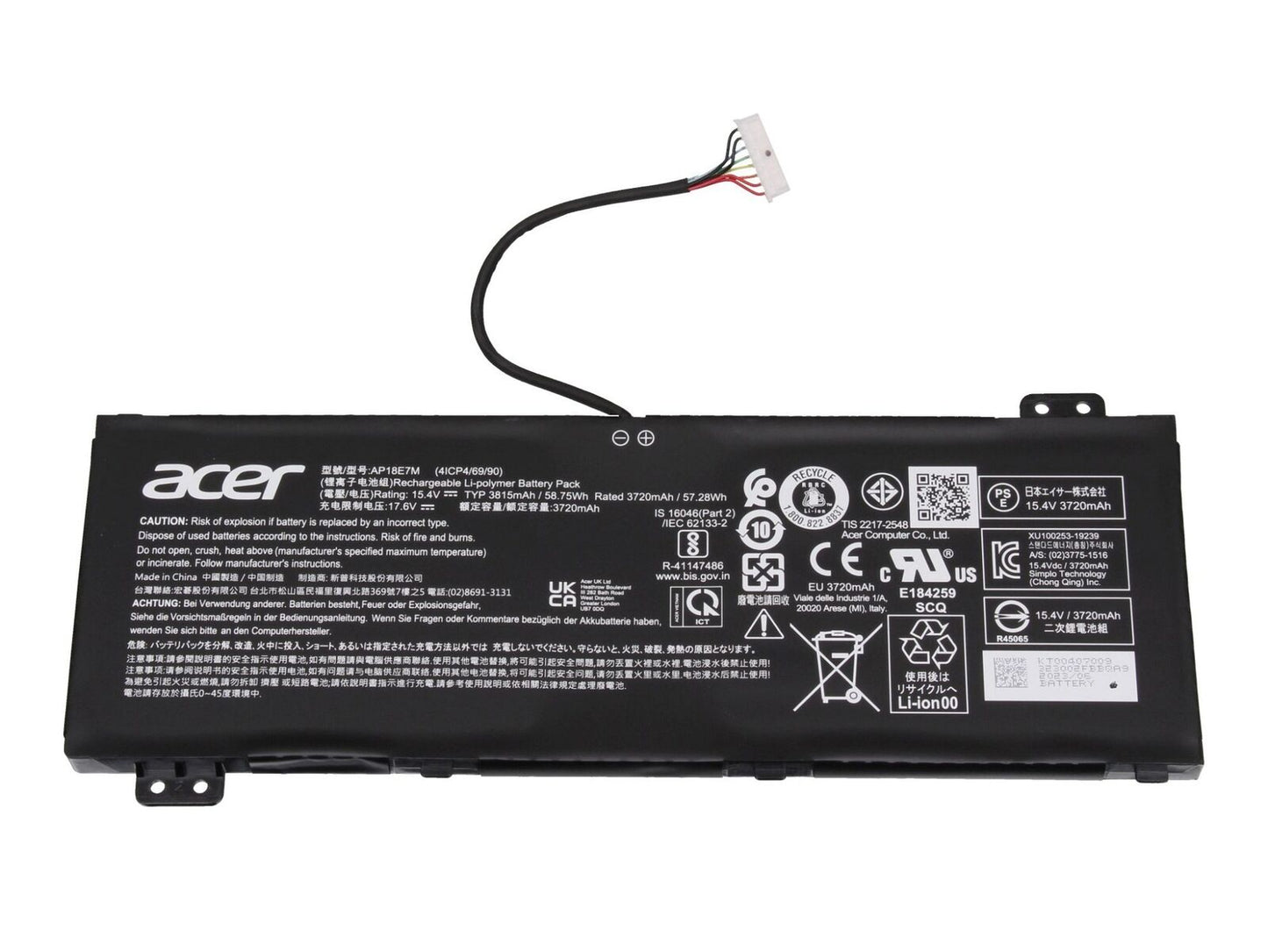 Batteria Originale Acer sostituisce AP18E7M