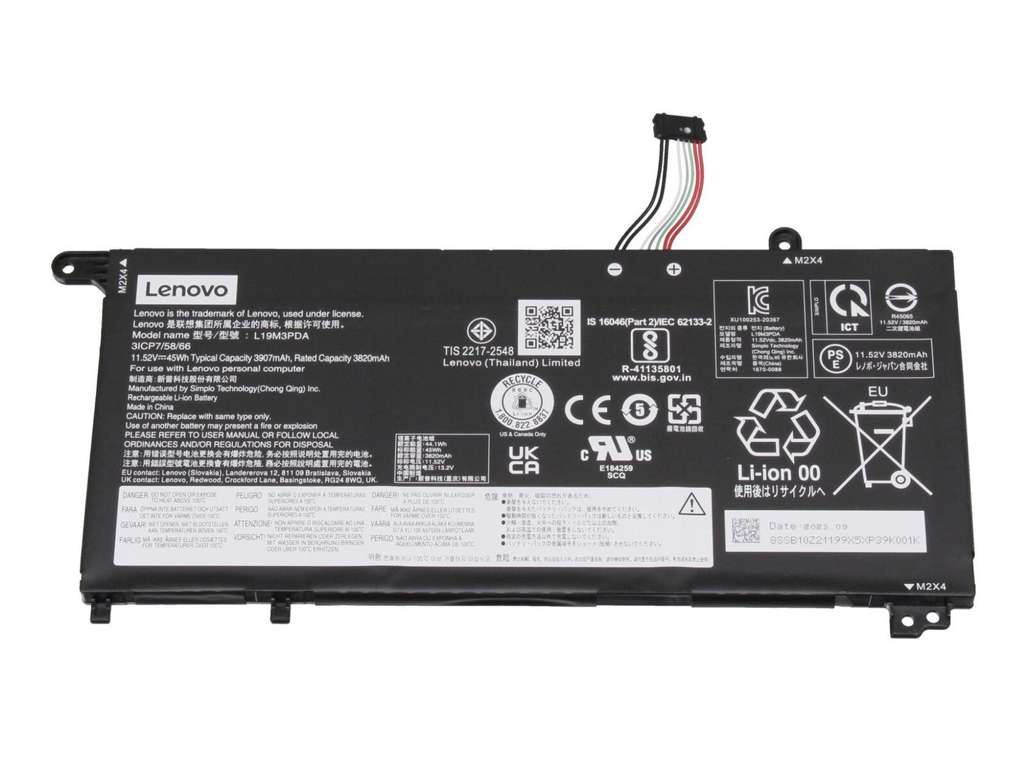 Batteria Originale Lenovo sostituisce 5B10Z21197