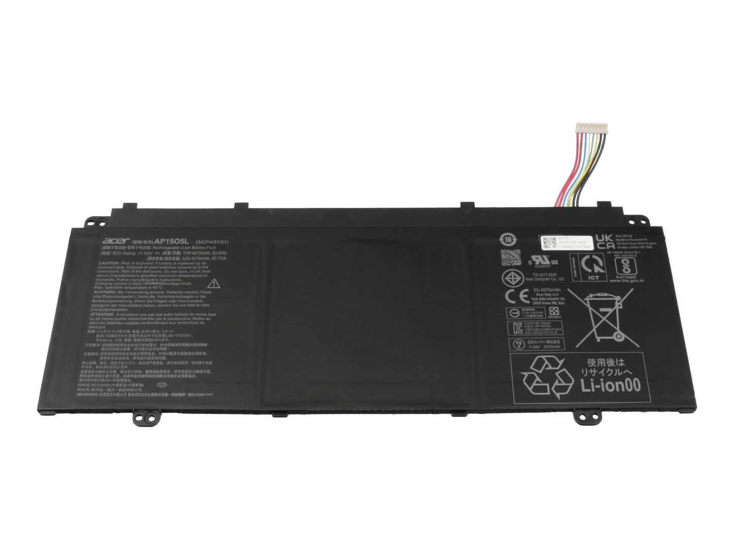 Batteria Originale Acer sostituisce KT.00305.001