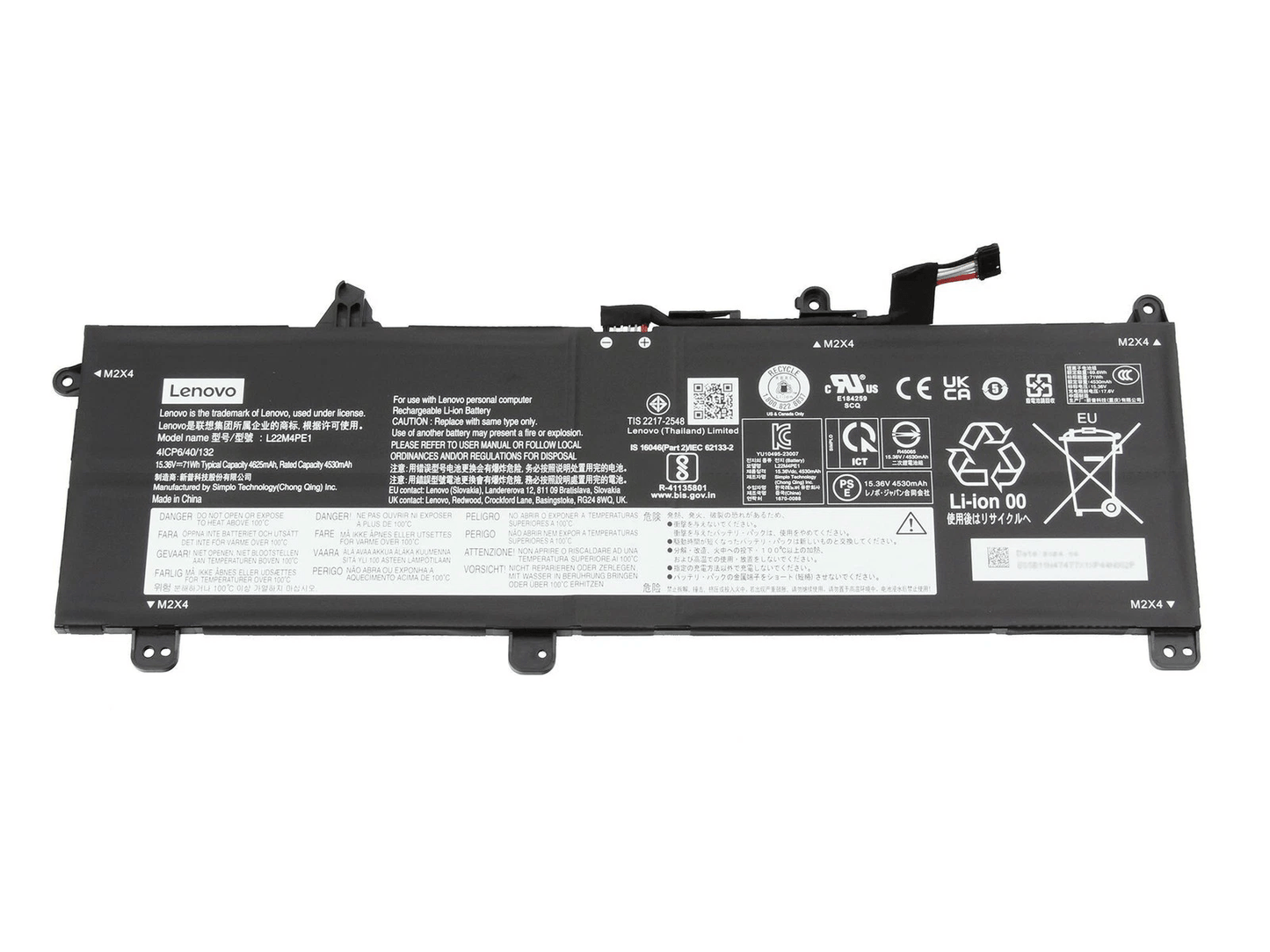 Batteria Originale Lenovo sostituisce 5B11N47513