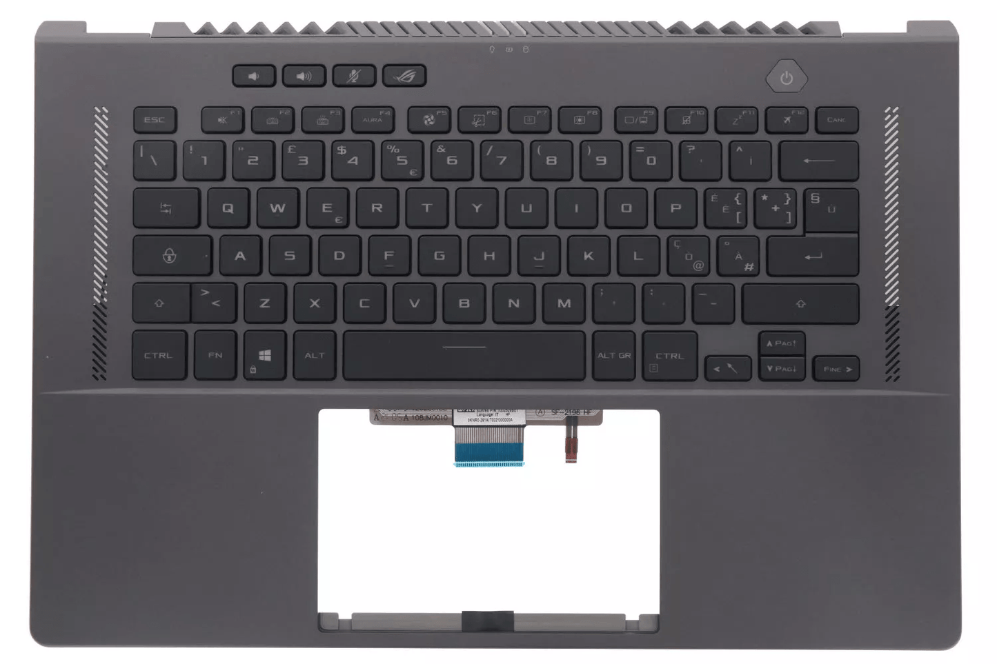 Tastiera Originale ASUS ROG Zephyrus G15 GA503QM - Grigia, Retroilluminata