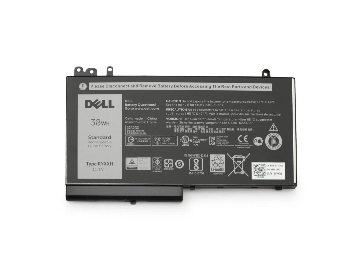 Batteria Originale Dell sostituisce RYXXH