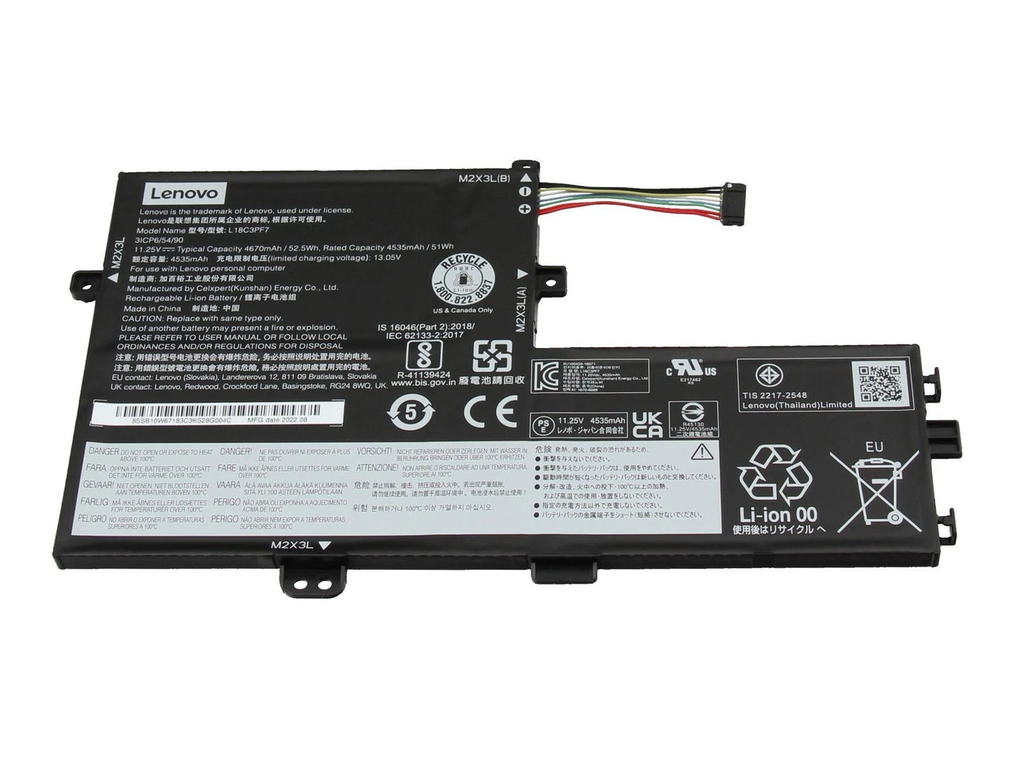 Batteria Originale Lenovo sostituisce 5B10W67195