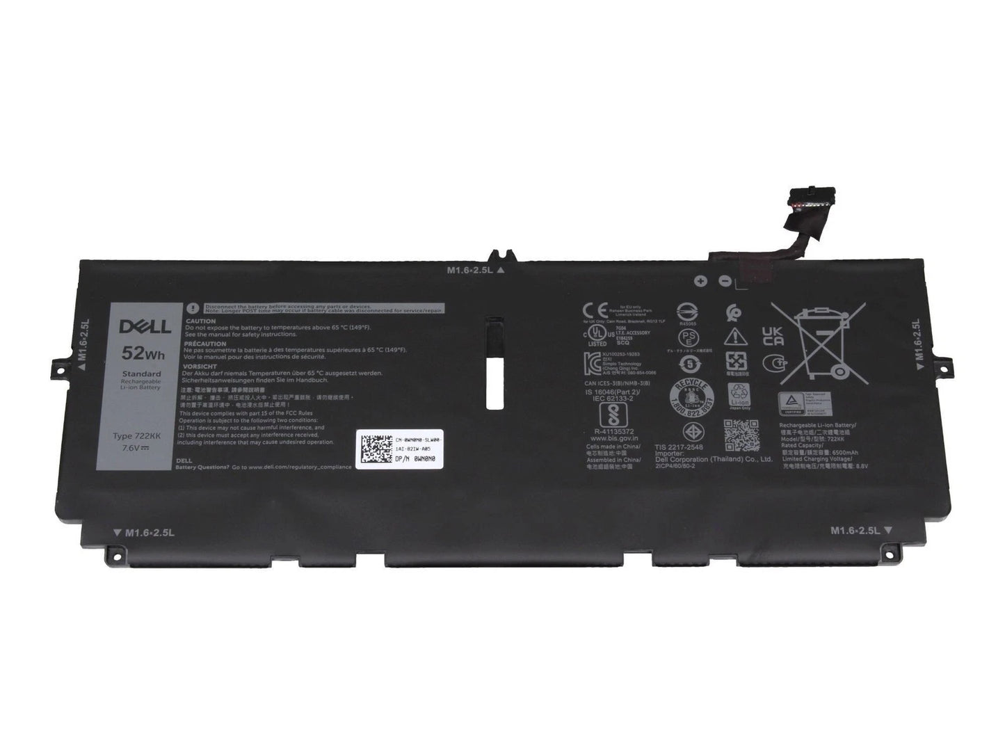 Batteria Originale Dell XPS 13 9300 (HW8HY33)