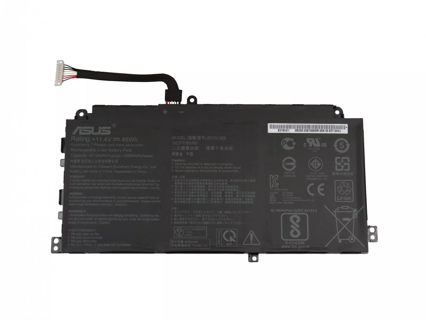 Batteria Originale ASUS sostituisce B31N1909