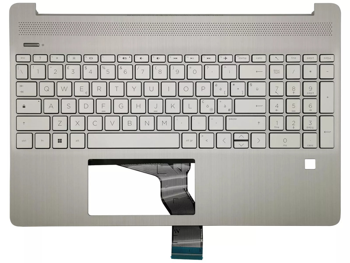Tastiera Italiana Top Cover Originale HP 15s-fq5028nl (7F3L5EA) - Silver
