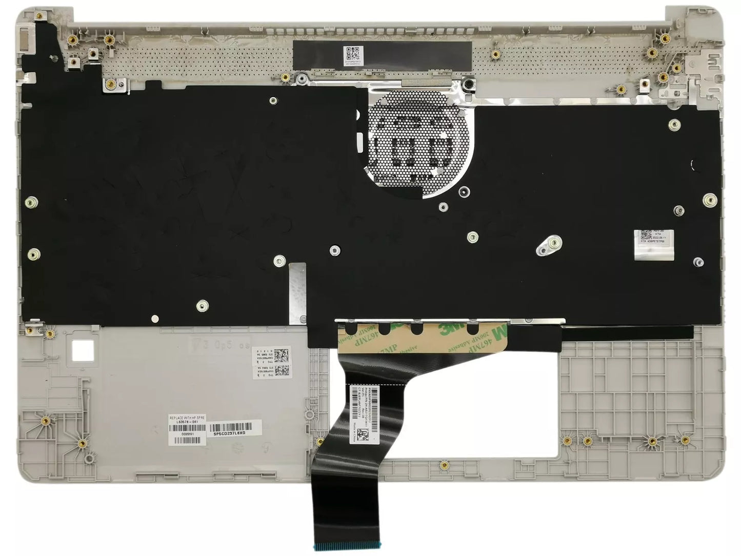 Tastiera Italiana Top Cover per HP 15s-eq3006nl (659P6EA) - Silver, con fingerprint