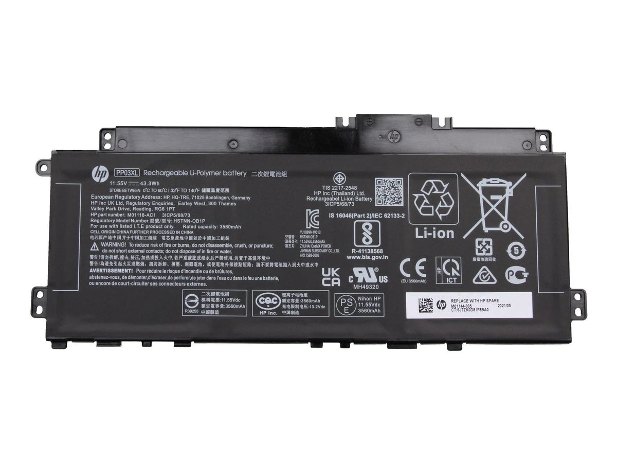 Batteria Originale HP Pavilion x360 Convertible 14-dw1010nl (2X4T8EA)