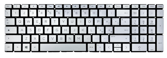 Tastiera Italiana per HP 17-by3012nl (252G1EA) - Silver Retroilluminata