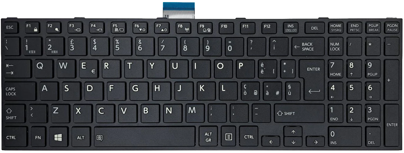 Tastiera Italiana per Toshiba dynabook Satellite B554/L