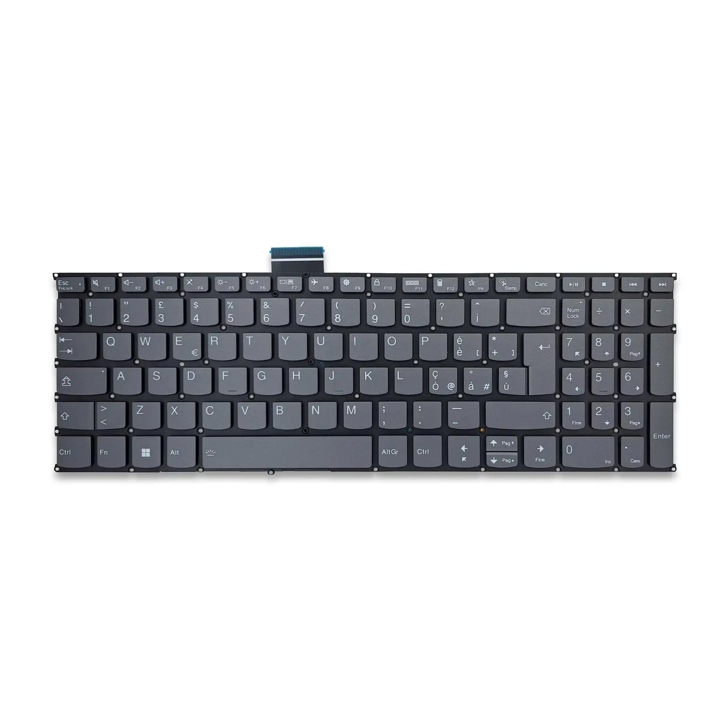 Tastiera Italiana per  Lenovo Ideapad 5-15IIL05 81YK00UNIX - Grigia