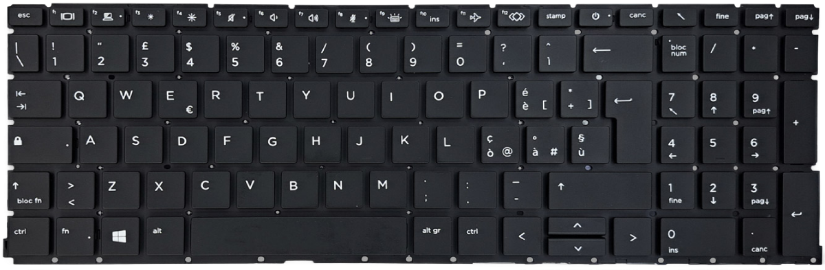 Tastiera Italiana per HP ProBook 455 G9 - Retroilluminata